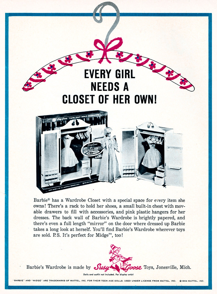Barbie "Wardrobe Closet" Vintage Magazine Advertisement (… Flickr