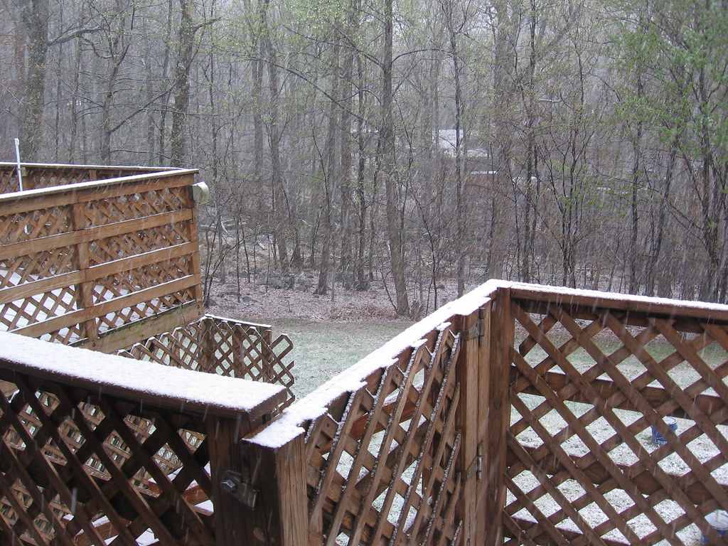 Spring Snow April 18, 2022, Shannondale, WV Richard Urban Flickr