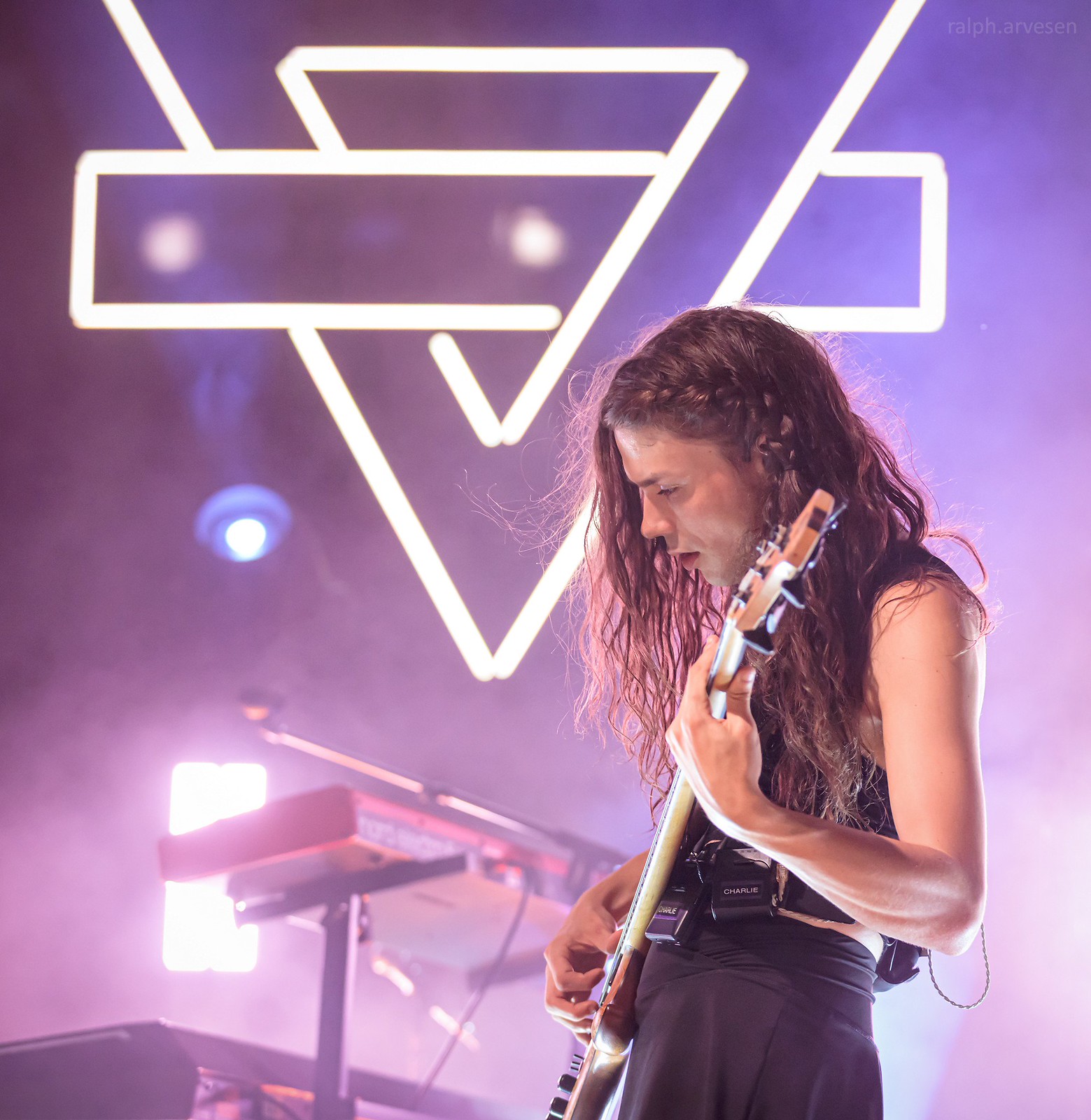 Rainbow Kitten Surprise performing at the Whitewater Amphitheater in