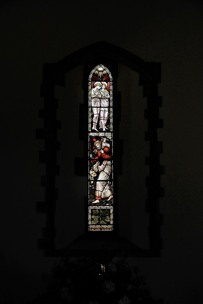 Stained Glass window North wall of the church, right hand … Nicktor