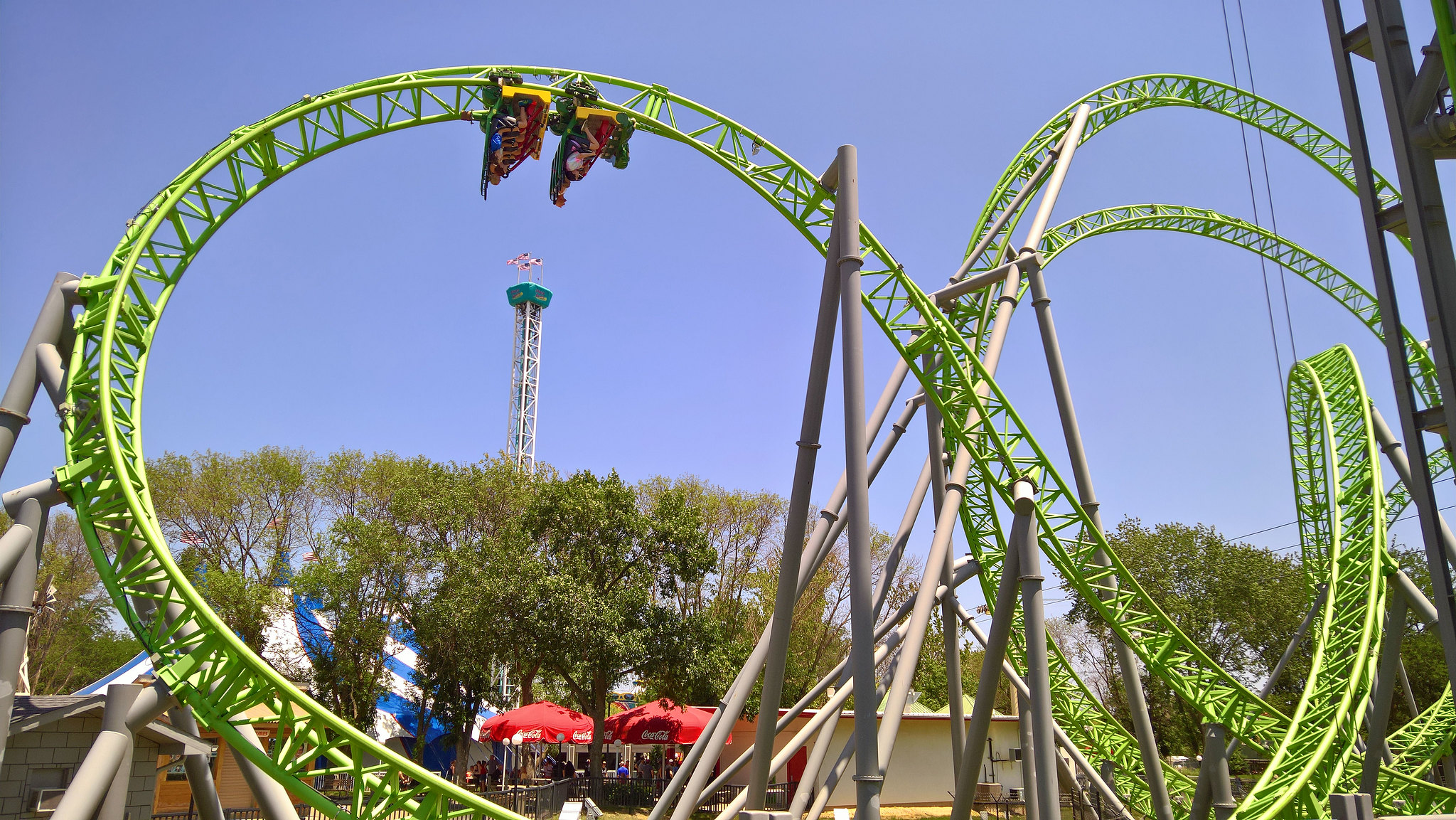 USA 06/22 Adventureland + Lost Island Theme Park Heartline Coaster