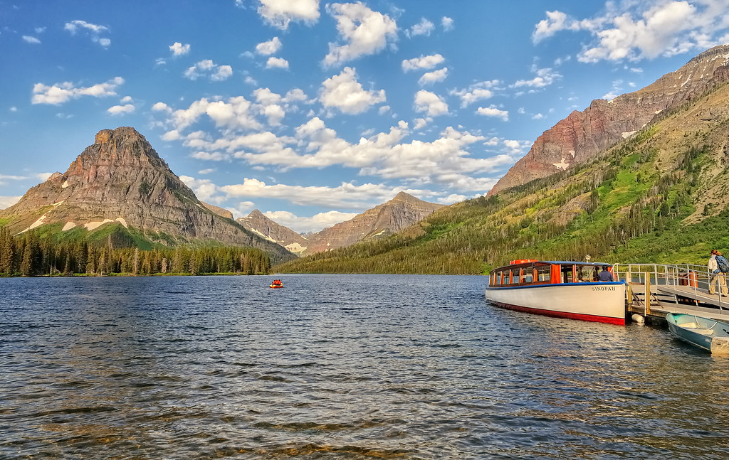 Cruising Two Medicine Lake The cruise boat Sinopah is taki… Flickr
