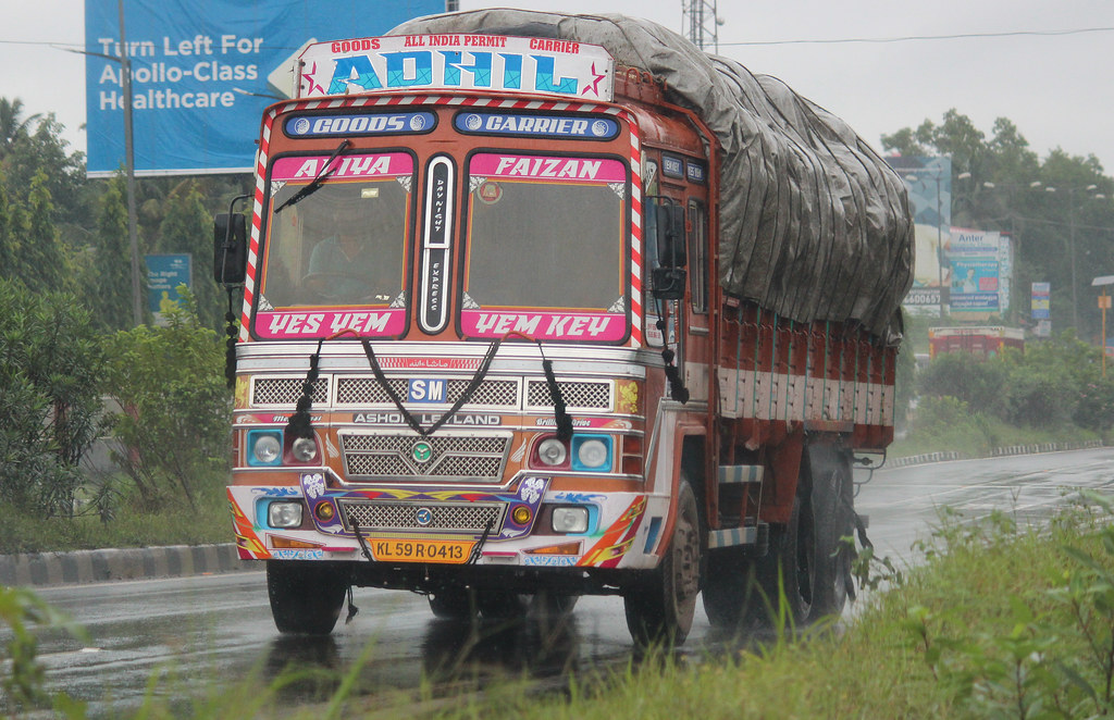 Ashok Leyland truck, Kerala, India Dawn Dev Ambadan Flickr