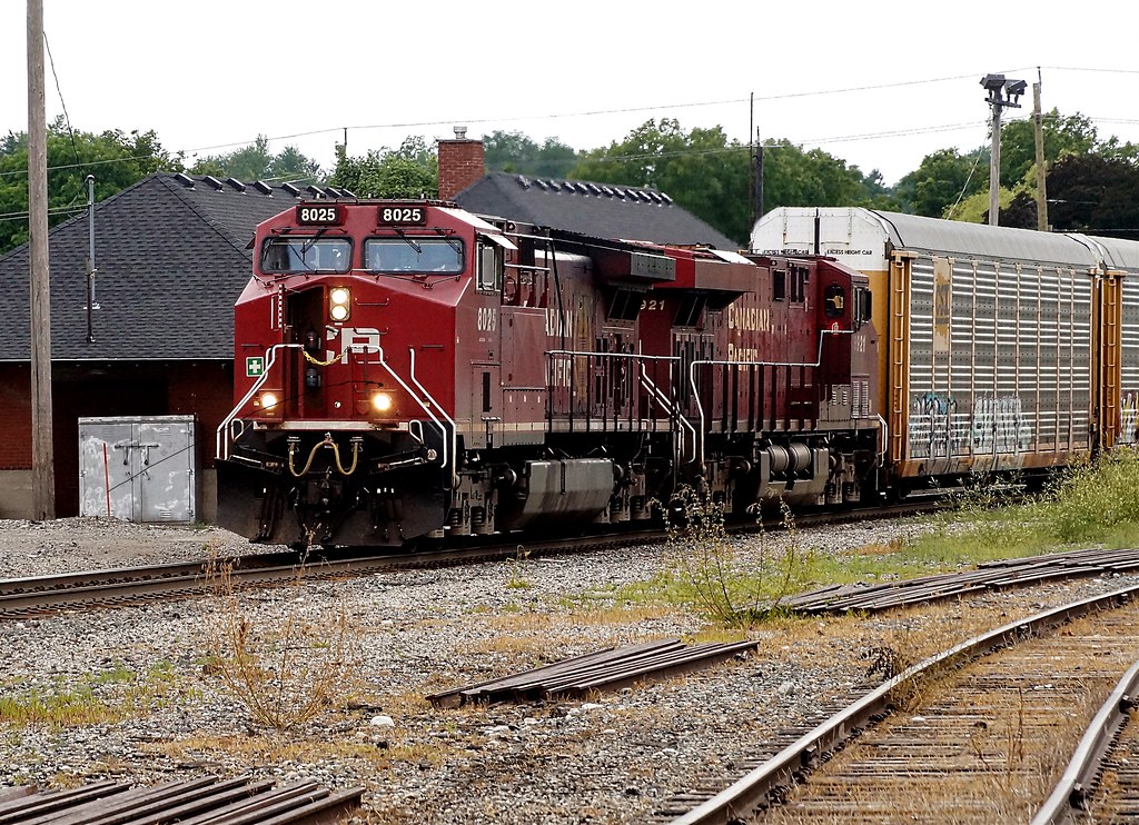 Galt Station 8025 east with a small line of car racks. Norm MacLeod