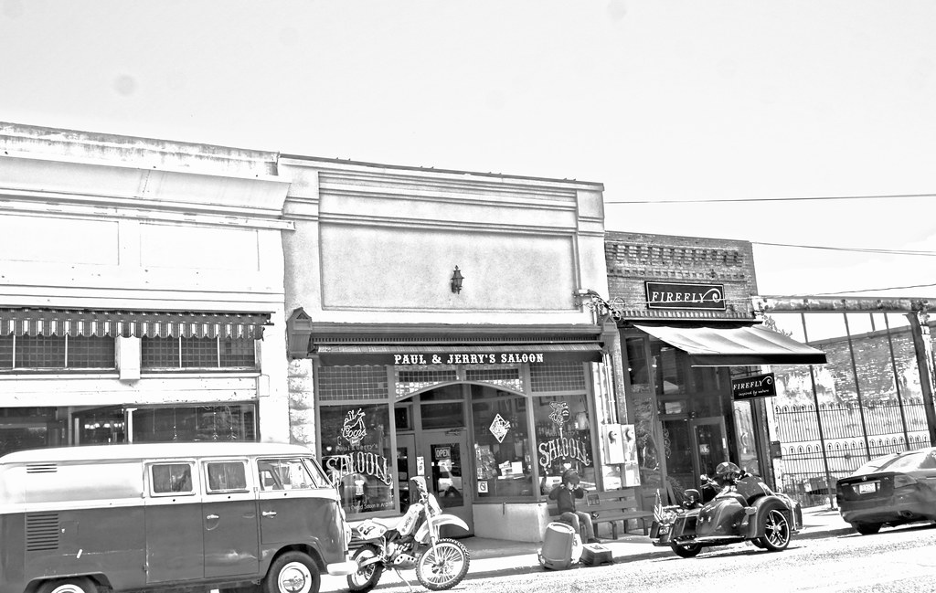 then / now jerome, AZ 2nd story Barlett hotel long gone Flickr
