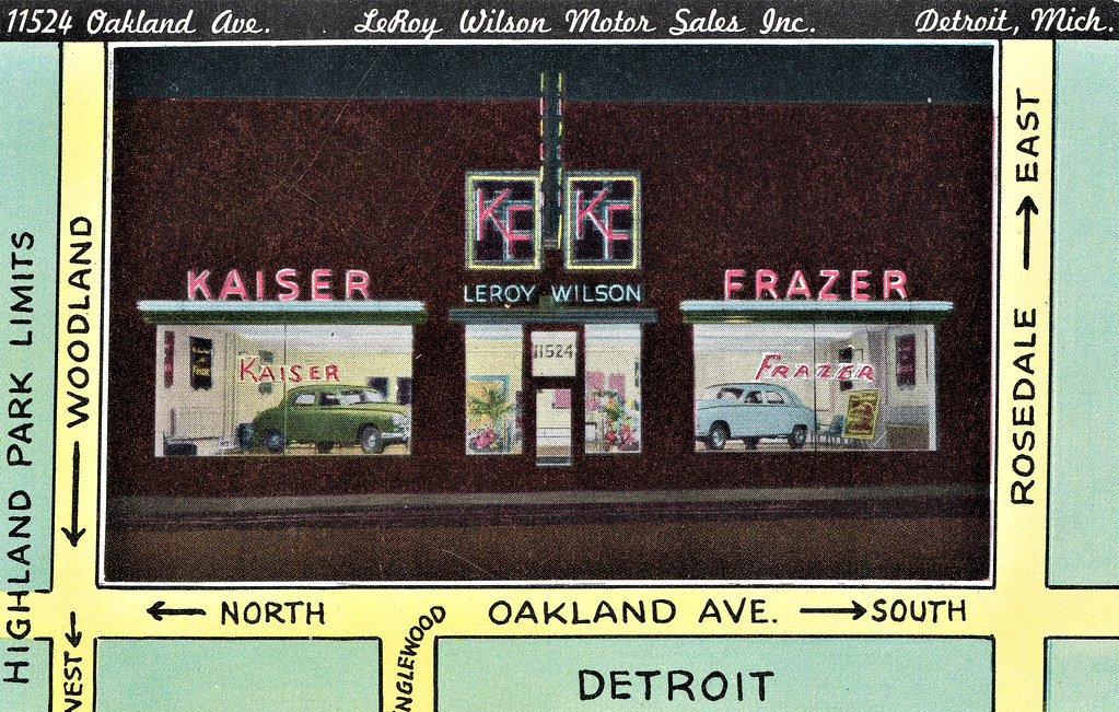 LeRoy Wilson Motor Sales, KaiserFrazer, Detroit MI, 1947 a photo on