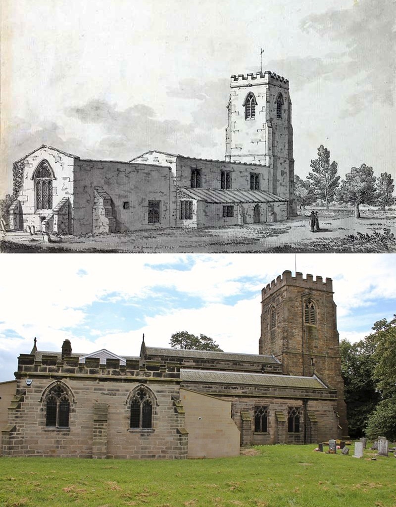Now & then Selston Nottinghamshire North side of the chu… Flickr