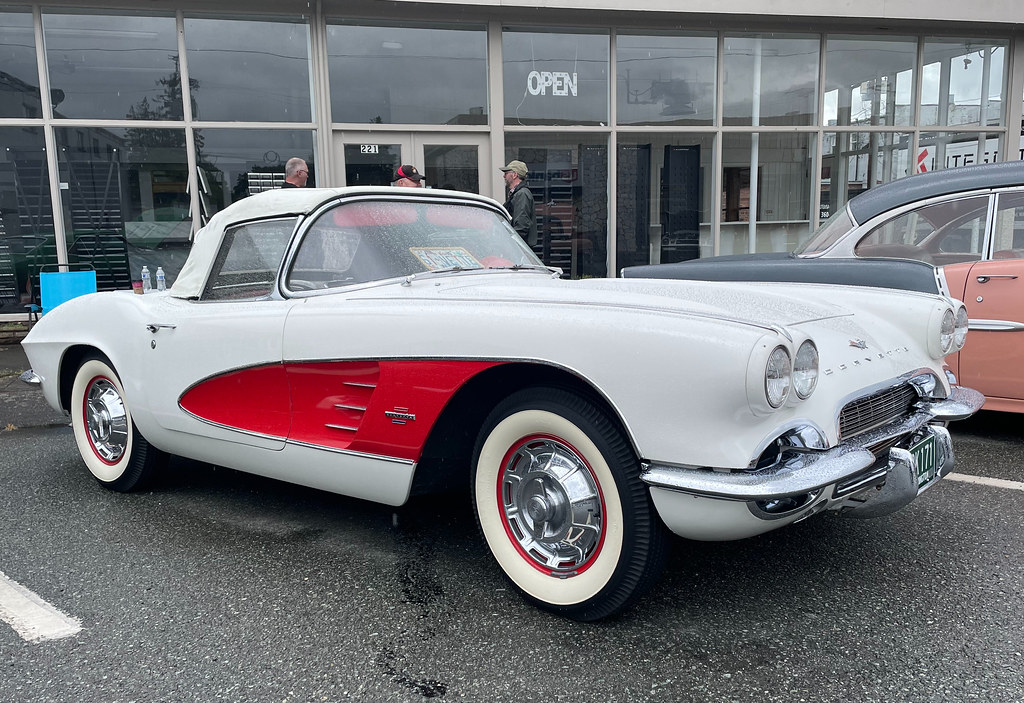 1961 Corvette Sedro Woolley car show in the rain. 1961 was… Flickr