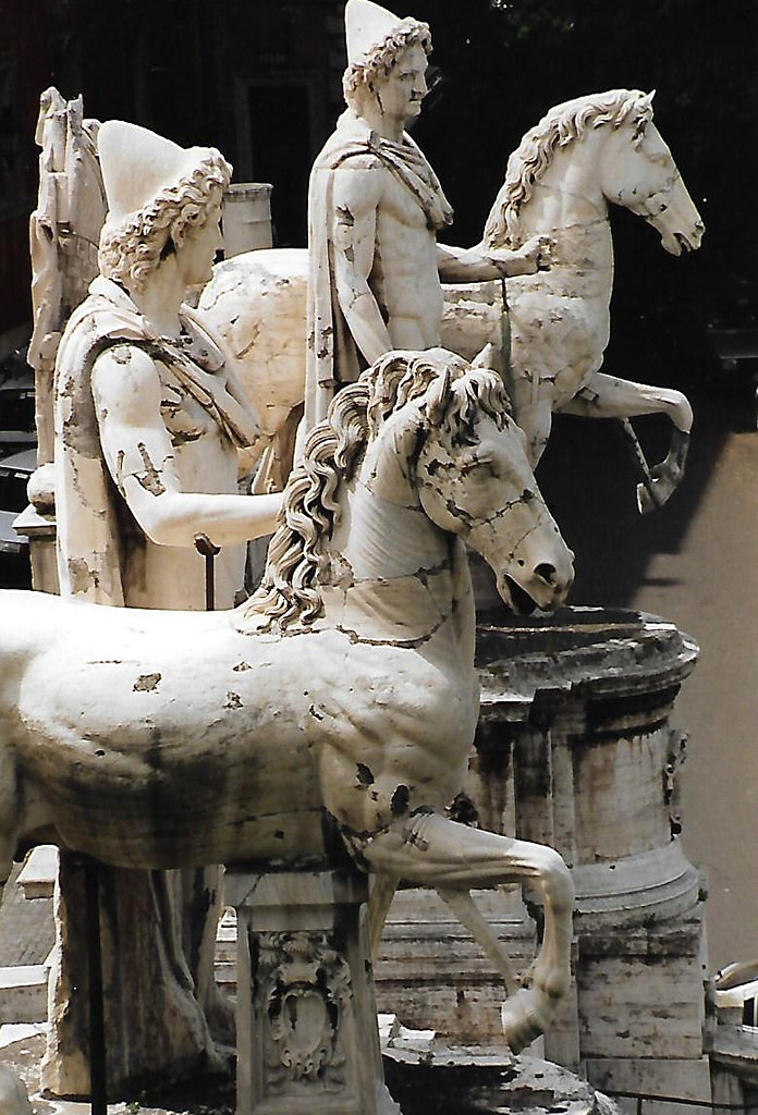 Rom, Piazza del Campidoglio, Dioskuren Castor und Pollux a photo on