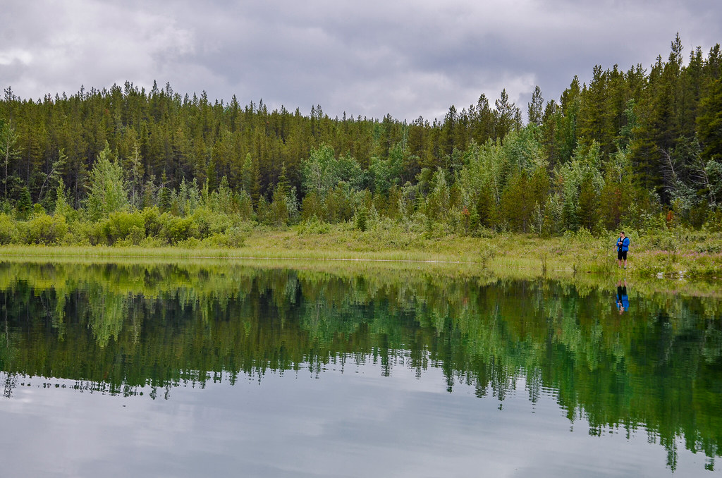 Spot the Fisherman! Scout Lake, Yukon Territory Annie Lehnart Flickr
