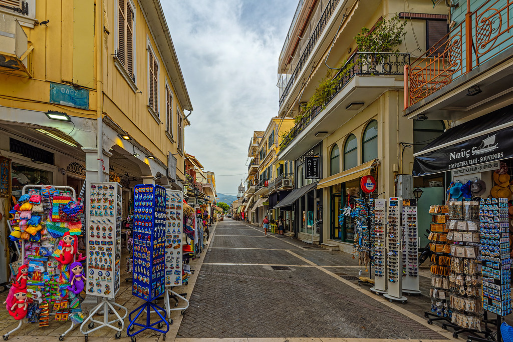 Lefkada Town Centre The Shopping Street (Greece) (Olympu… Flickr