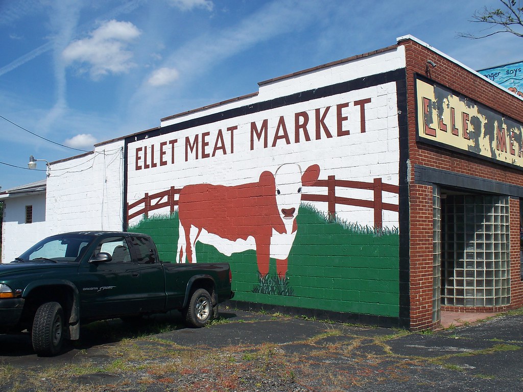 OH Akron Mural 69 Ellet Meat Market mural in Akron, Ohio… Ken Flickr