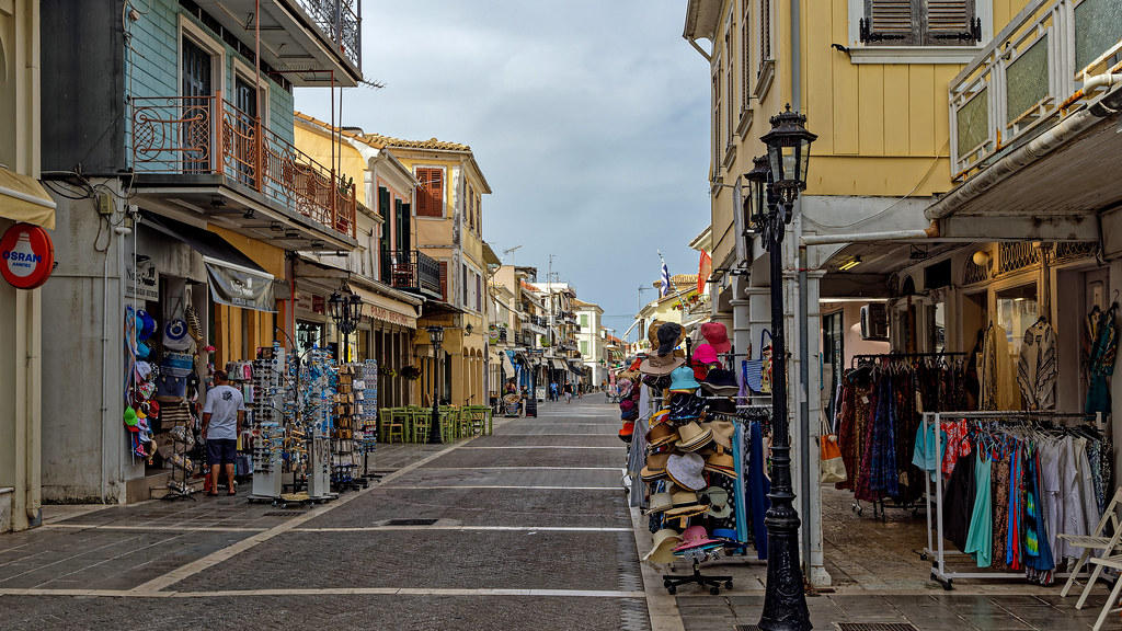 The Shopping Street ( Centre of Lefkada Town Greece) (Ol… Flickr