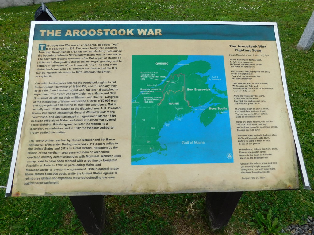 The Aroostook War Historic Sign a photo on Flickriver