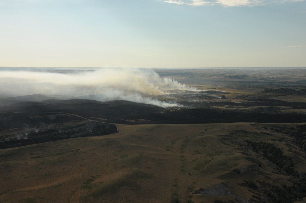 Casino Fire, Pine Ridge Indian Reservation Aerial photogra… Flickr