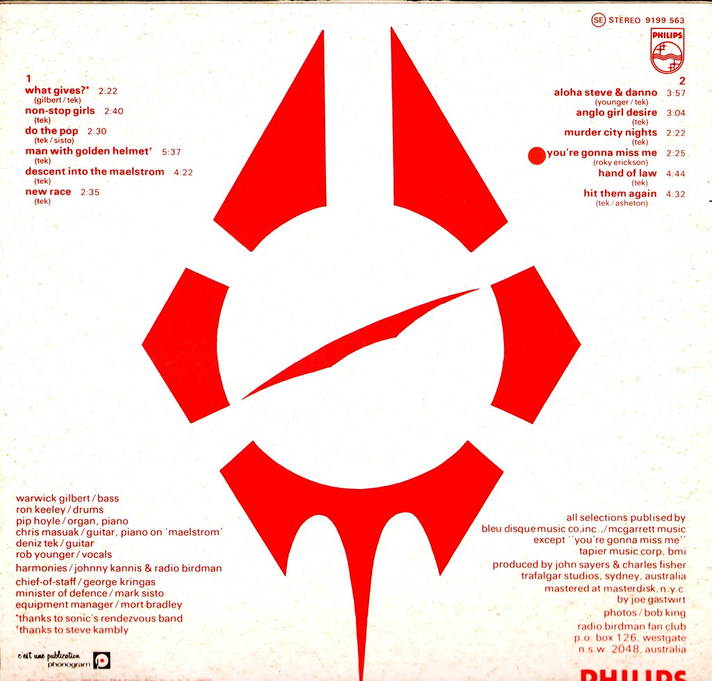 Radio Birdman Radios Appear F 1978 Klaus Hiltscher Flickr