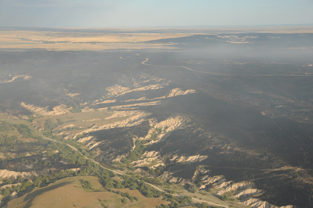 Casino Fire, Pine Ridge Indian Reservation Aerial photogra… Flickr