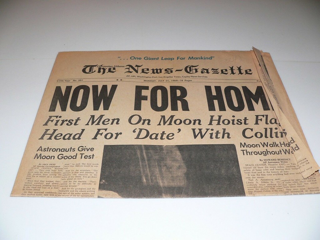 Moon Landing NewsGazette 01 ChampaignUrbana NewsGazette… Flickr