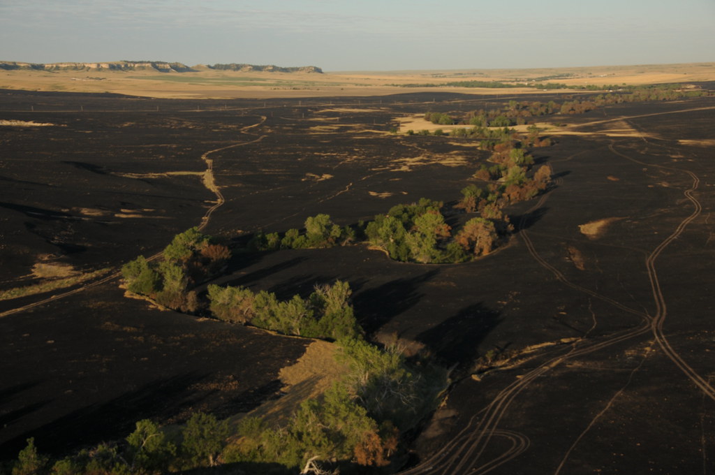 Aerial View Casino Fire, Pine Ridge Indian Reservation Flickr