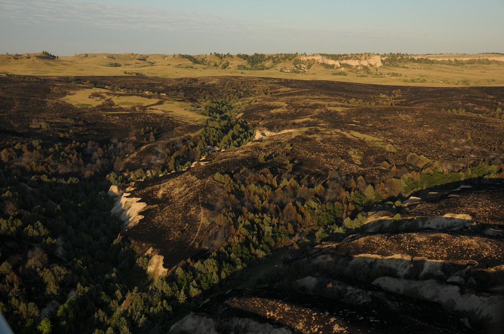 Aerial View Casino Fire, Pine Ridge Indian Reservation Flickr