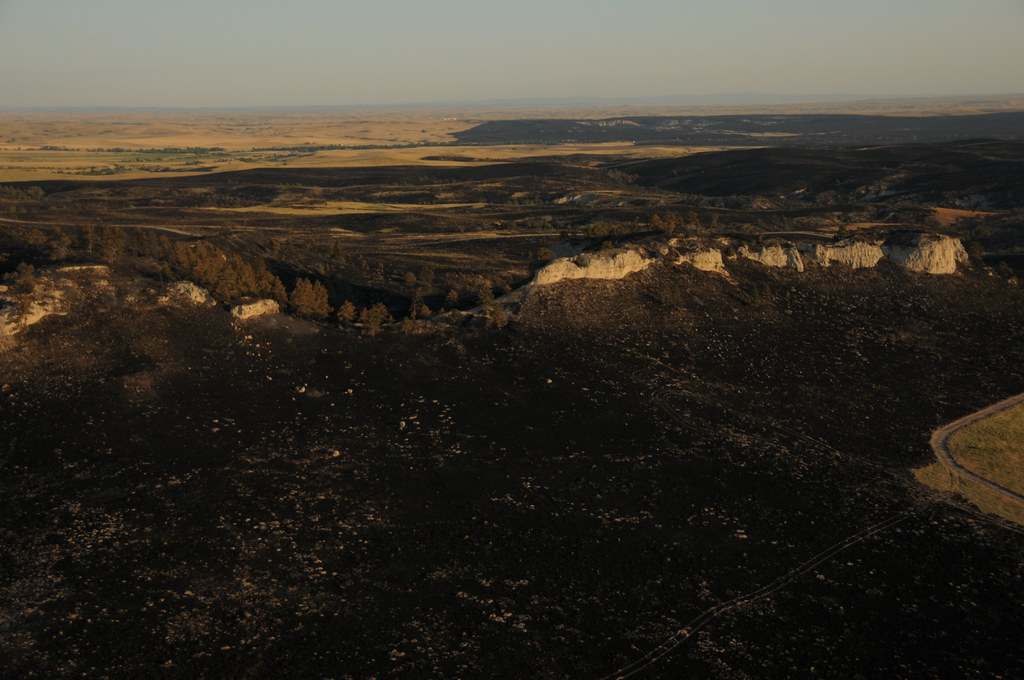 Aerial View Casino Fire, Pine Ridge Indian Reservation Flickr