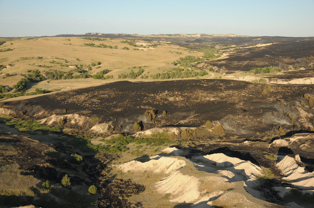 Aerial View Casino Fire, Pine Ridge Indian Reservation Flickr