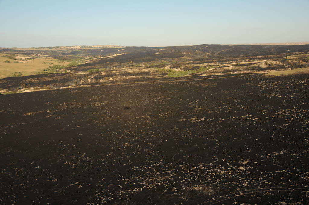 Aerial View Casino Fire, Pine Ridge Indian Reservation Flickr