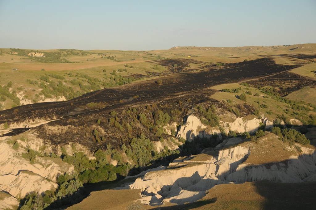 Aerial View Casino Fire, Pine Ridge Indian Reservation Flickr