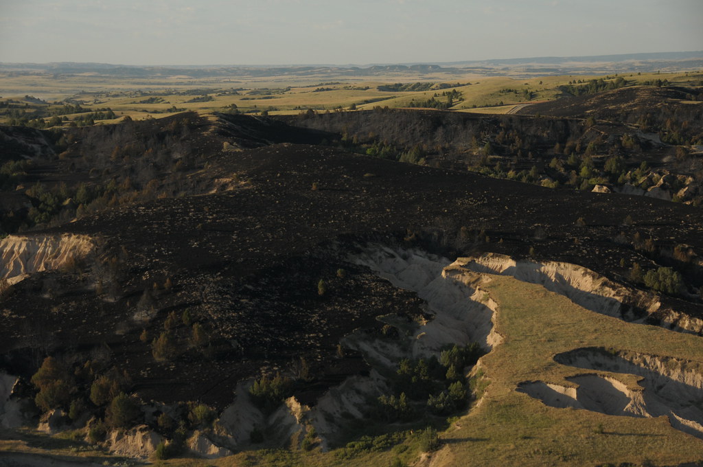 Aerial View Casino Fire, Pine Ridge Indian Reservation Flickr