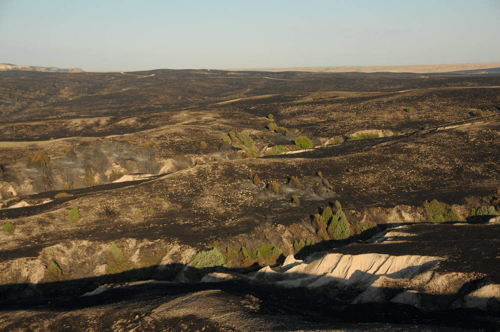 Aerial View Casino Fire, Pine Ridge Indian Reservation Flickr