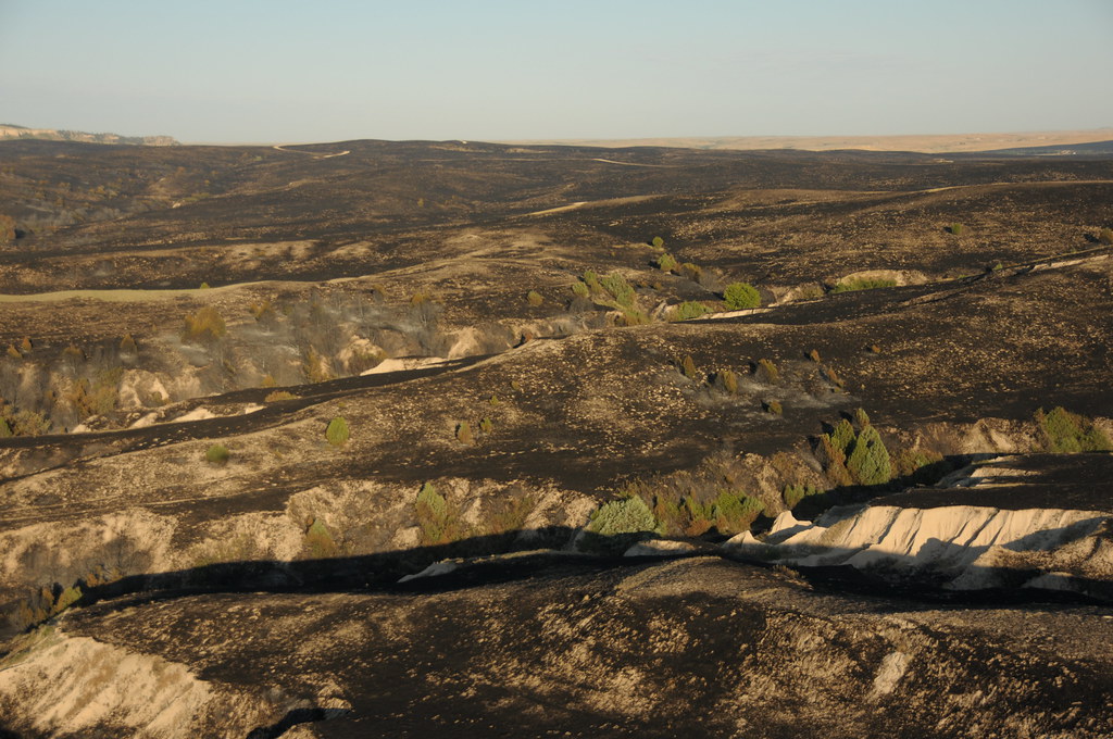 Aerial View Casino Fire, Pine Ridge Indian Reservation Flickr