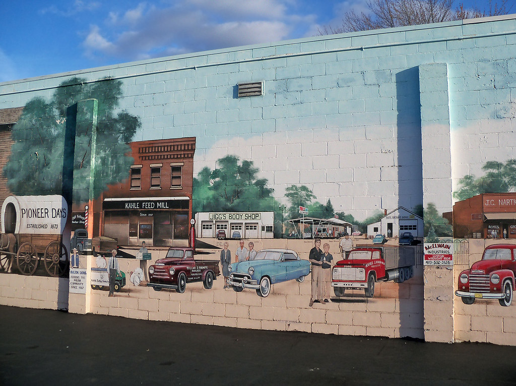 OH Kalida Mural 9 Section of a mural in Kalida, Ohio. Ken Flickr