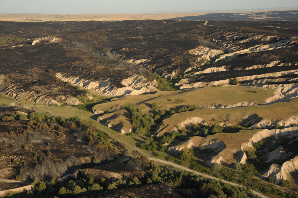 Aerial View Casino Fire, Pine Ridge Indian Reservation Flickr