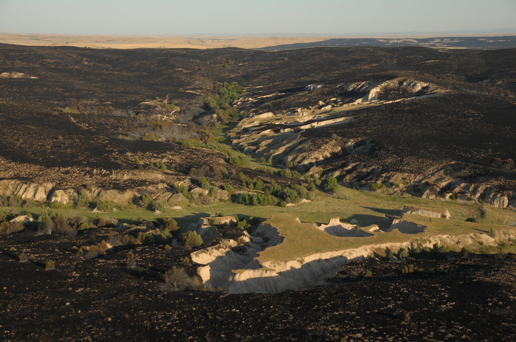 Aerial View Casino Fire, Pine Ridge Indian Reservation Flickr