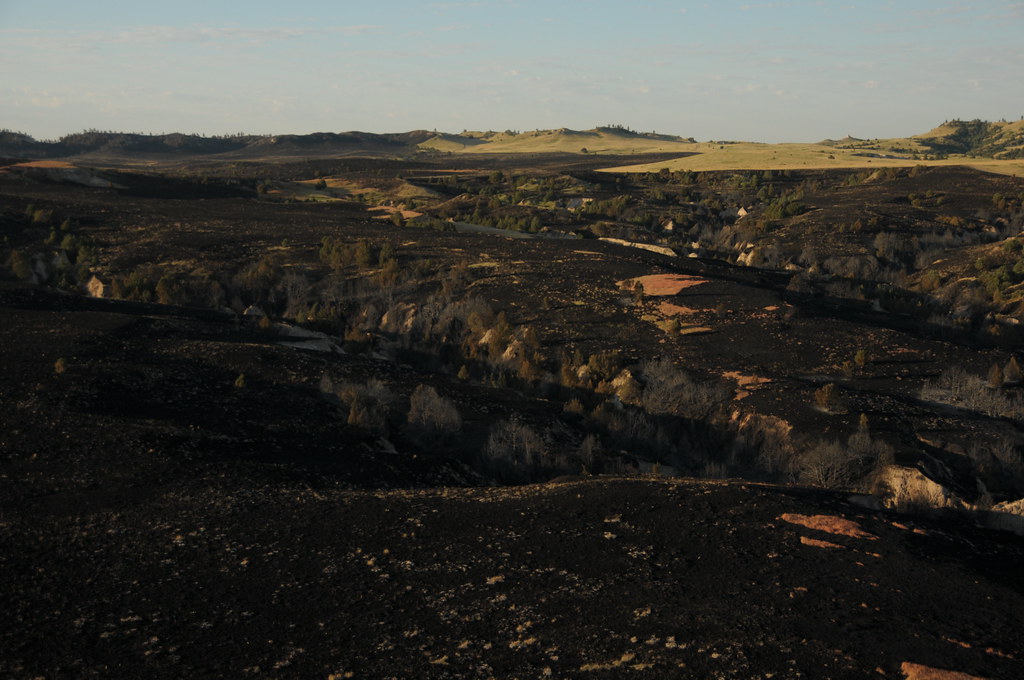 Aerial View Casino Fire, Pine Ridge Indian Reservation Flickr