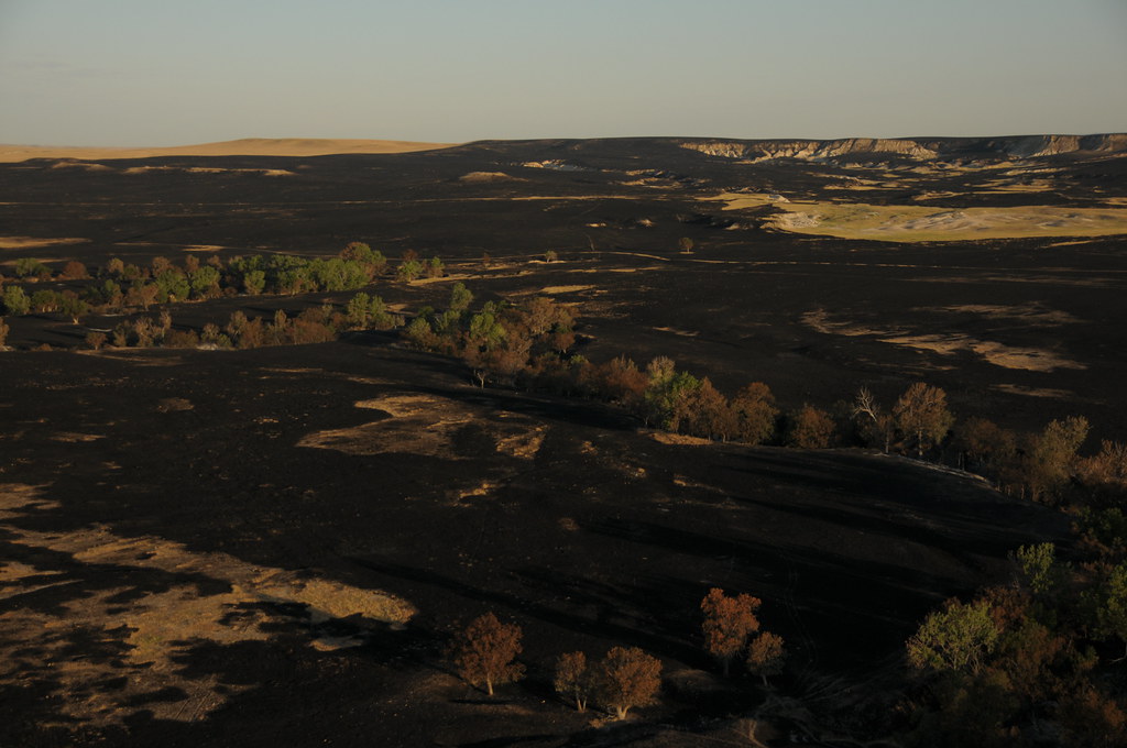 Aerial View Casino Fire, Pine Ridge Indian Reservation Flickr