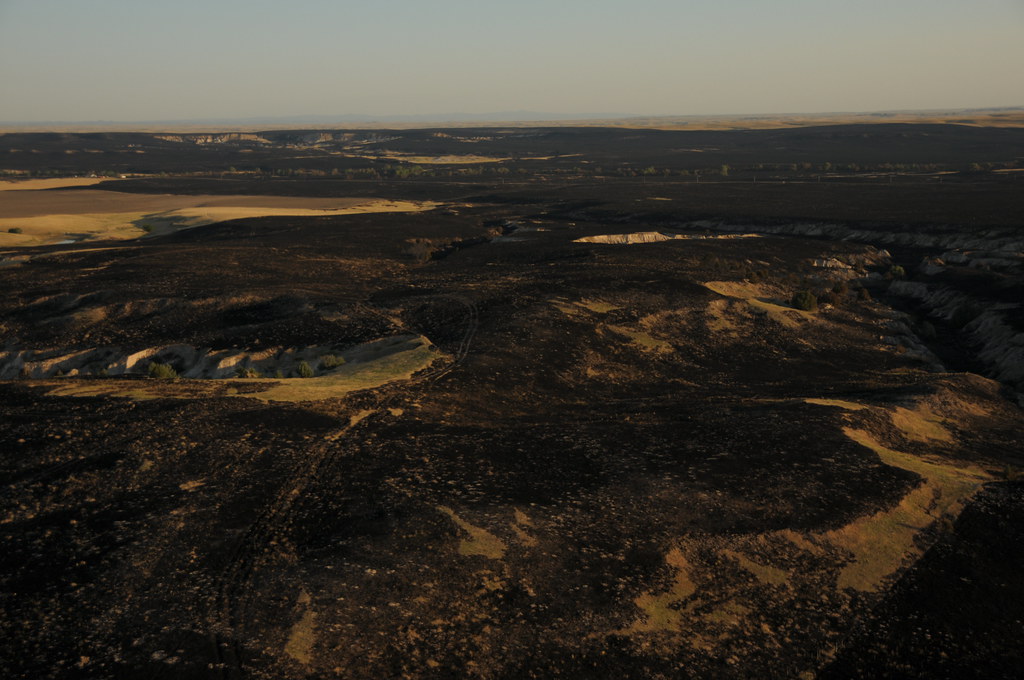 Aerial View Casino Fire, Pine Ridge Indian Reservation Flickr
