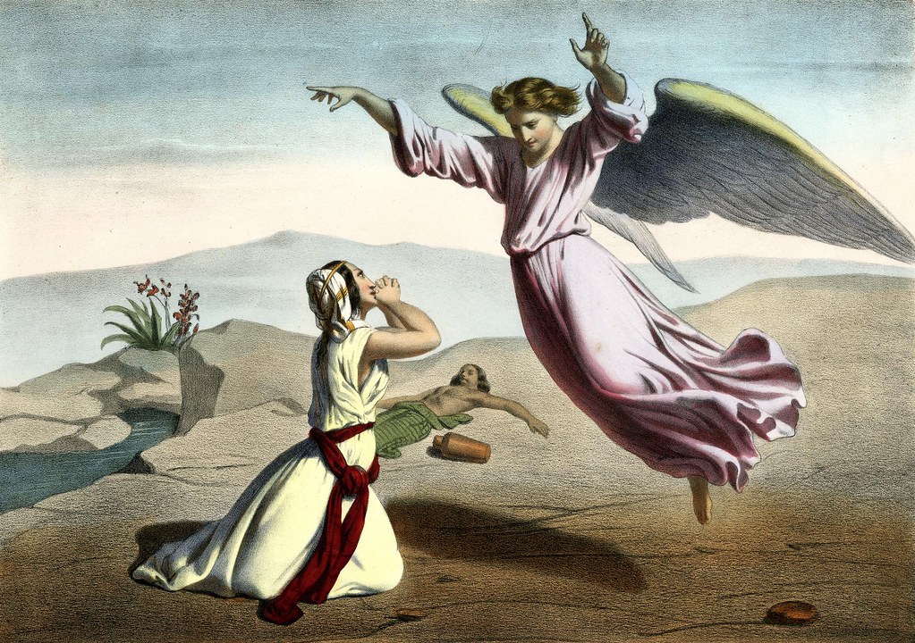 08 The Angel of the Lord meets Hagar and Ishmael in the Wi… Flickr