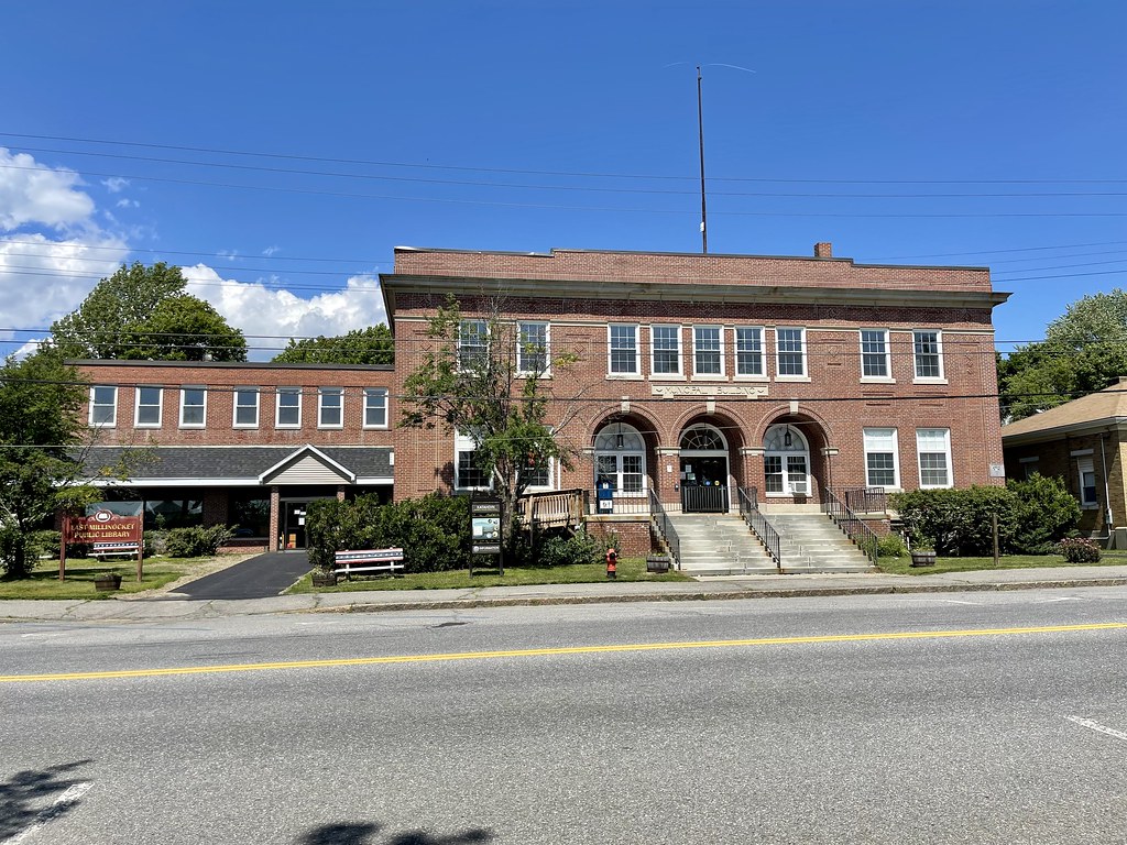 Town Hall and Library. East Millinocket, Maine. The librar… Flickr