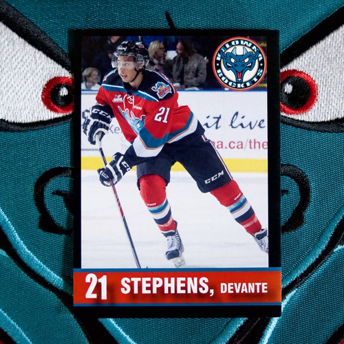 Kelowna Rockets WHL, trading card Devante Stephens 21 24Habs Flickr
