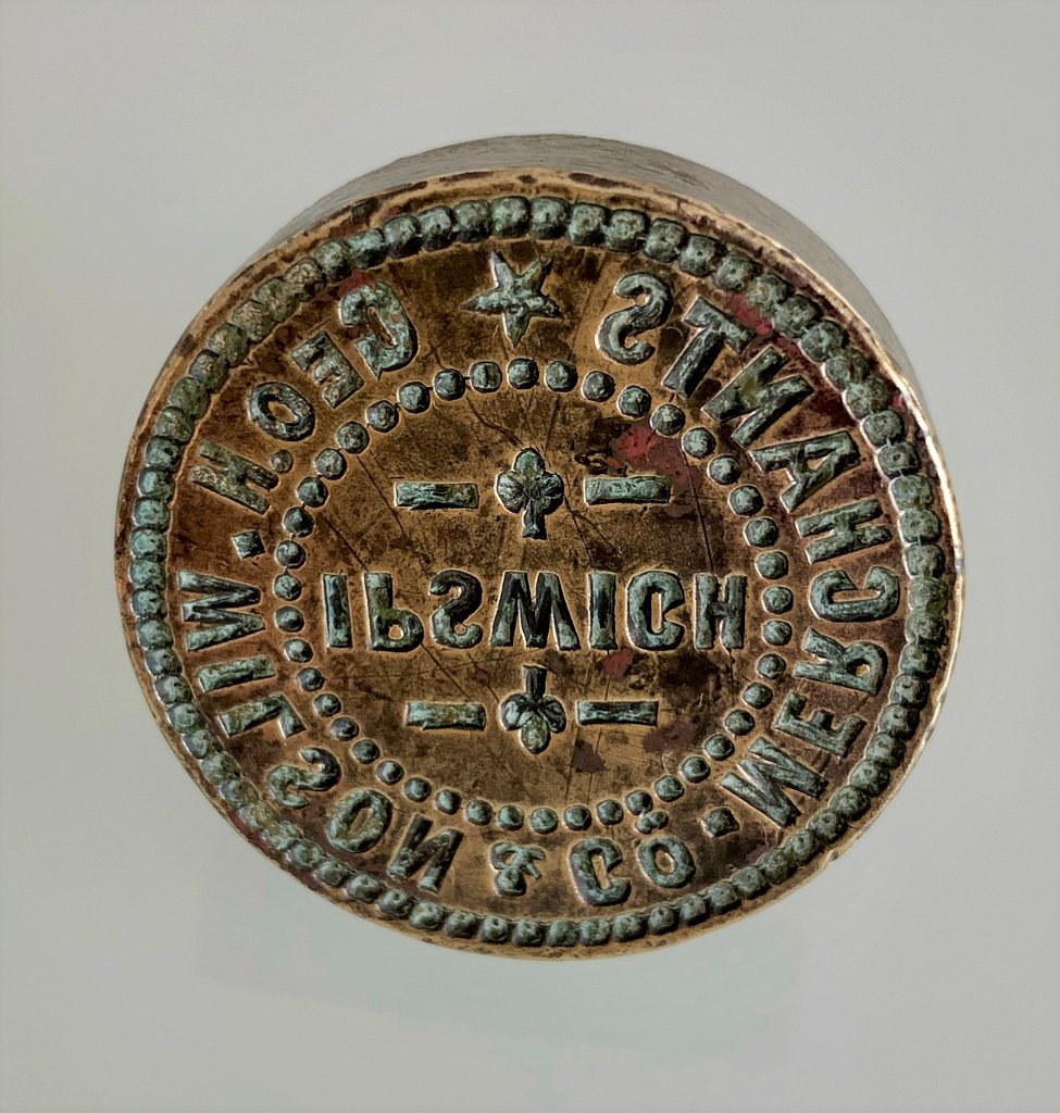 Brass seal used by Geo H. Wilson & Co, Merchants of Ipswich, Queensland