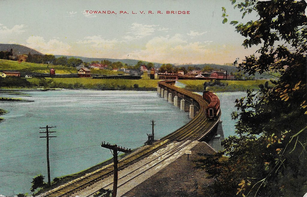 0725 Lehigh Valley Railroad bridge in Towanda Pennsylvania… Flickr