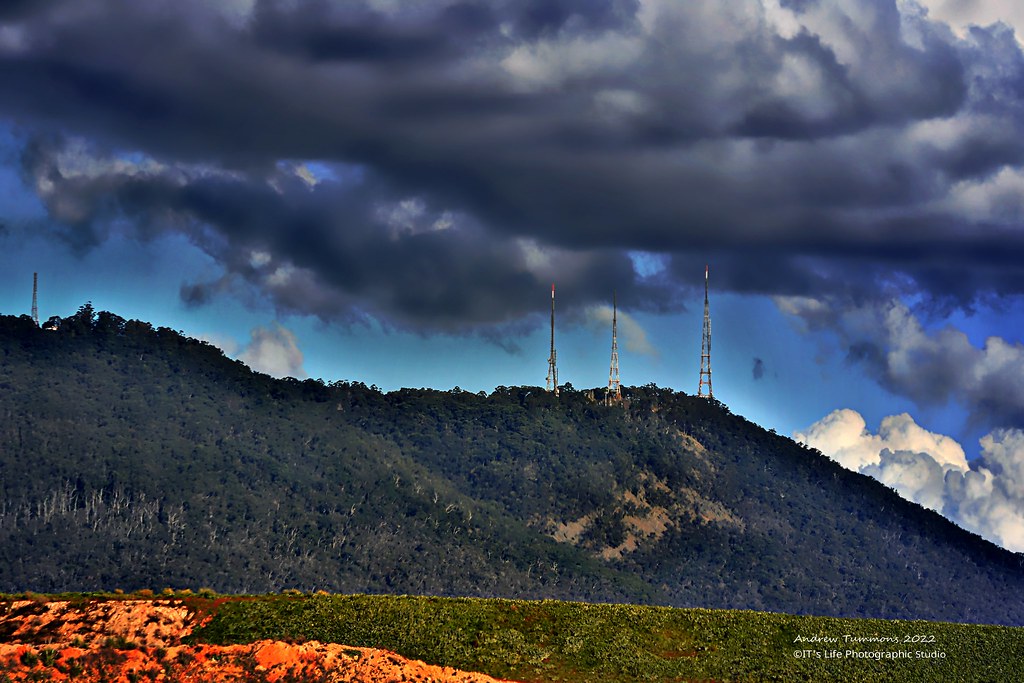 Bayport Quarry moody cloud looking to Mt Dandenong TV towe… andrew