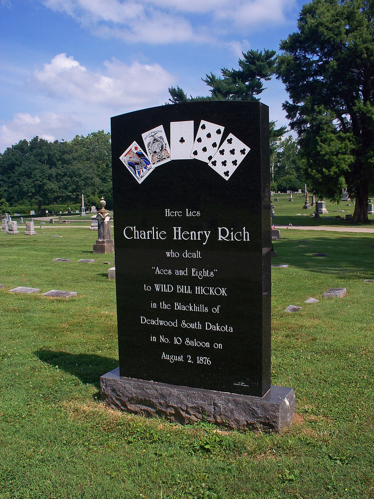 OH Loveland Evergreen Cemetery Poker themed monument at … Flickr