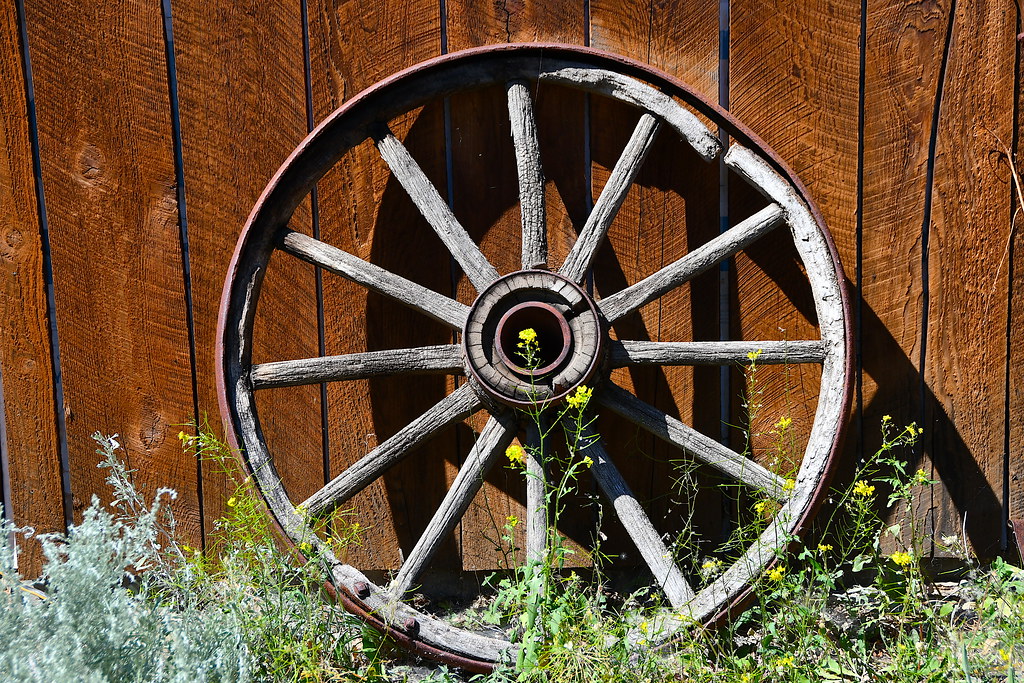 Wagon Wheel Deadman Junction Ranch, Savona, B.C. Neal Flickr