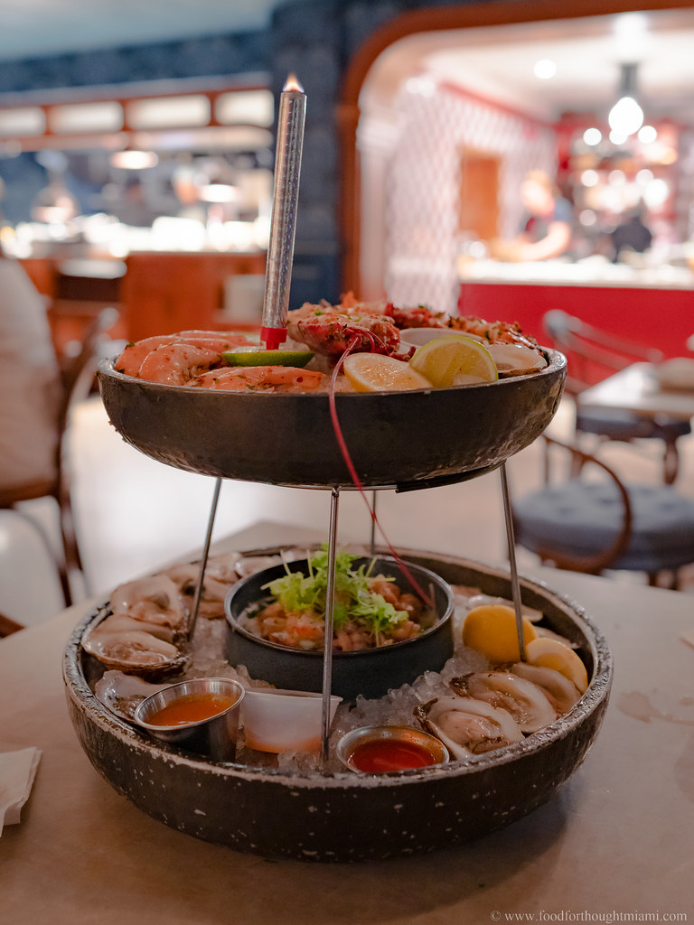 seafood tower oysters, shrimp, ceviche, lobster Red Roost… Flickr