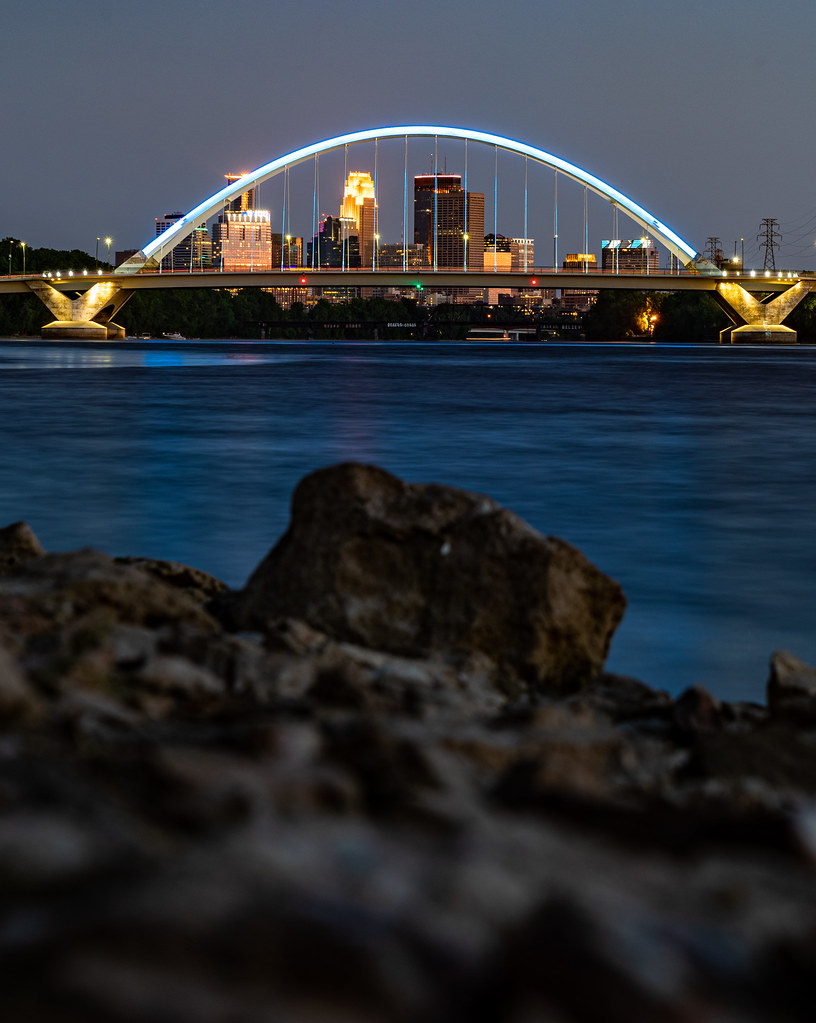 DSC_4864 Blue hour shot of Lowry Bridge in Minneapolis, MN