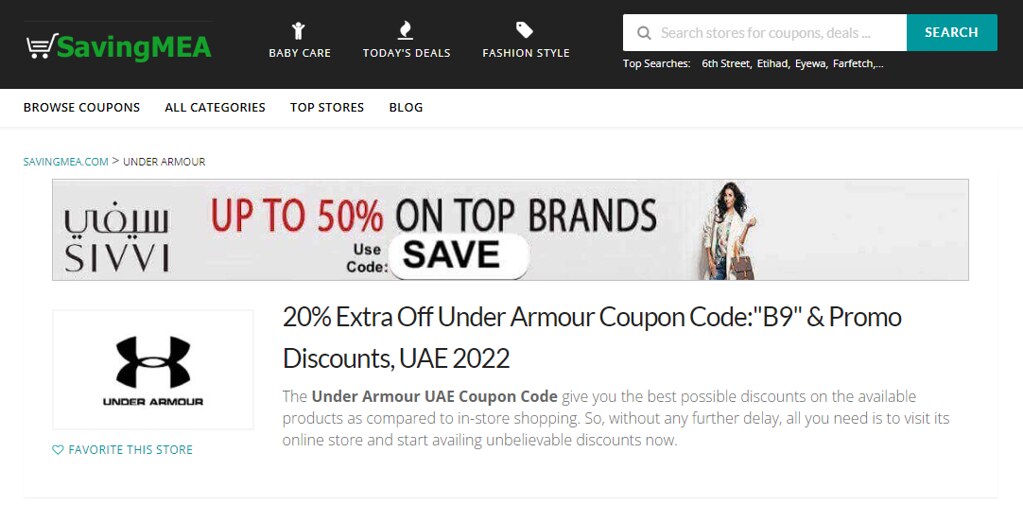 Get Under Armour UAE Store Coupons free at SavingMEA Flickr