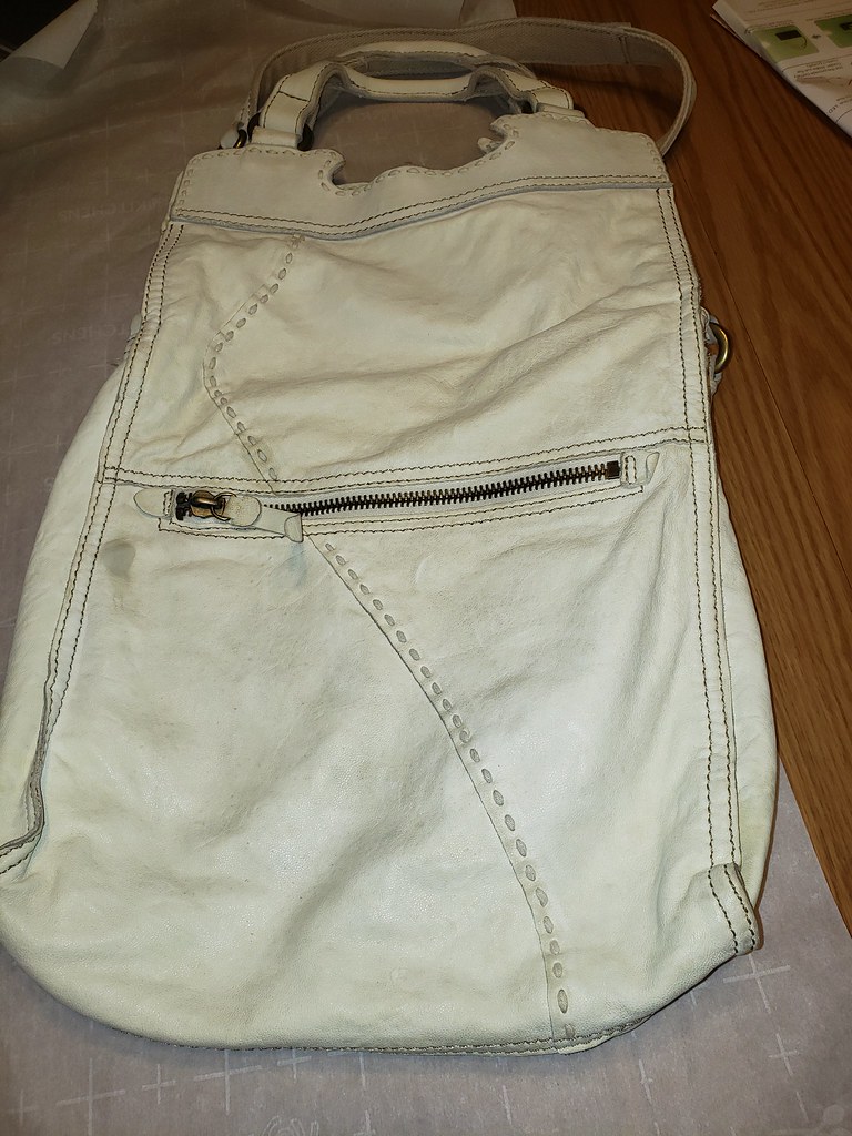 Upcycled redyed leather bag juli mann Flickr