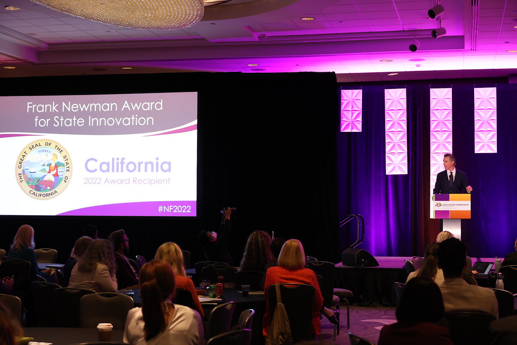 Governor Newsom Accepts the Frank Newman Award for State I… Flickr